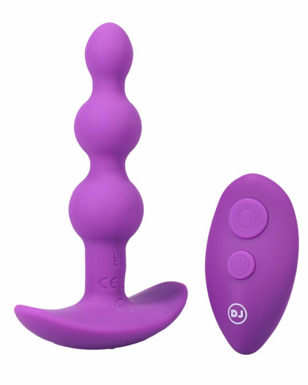 Anal Toys | A-Play Beaded Vibrating Anal Beads With Remote – Purple Anal Toys Anal Toys