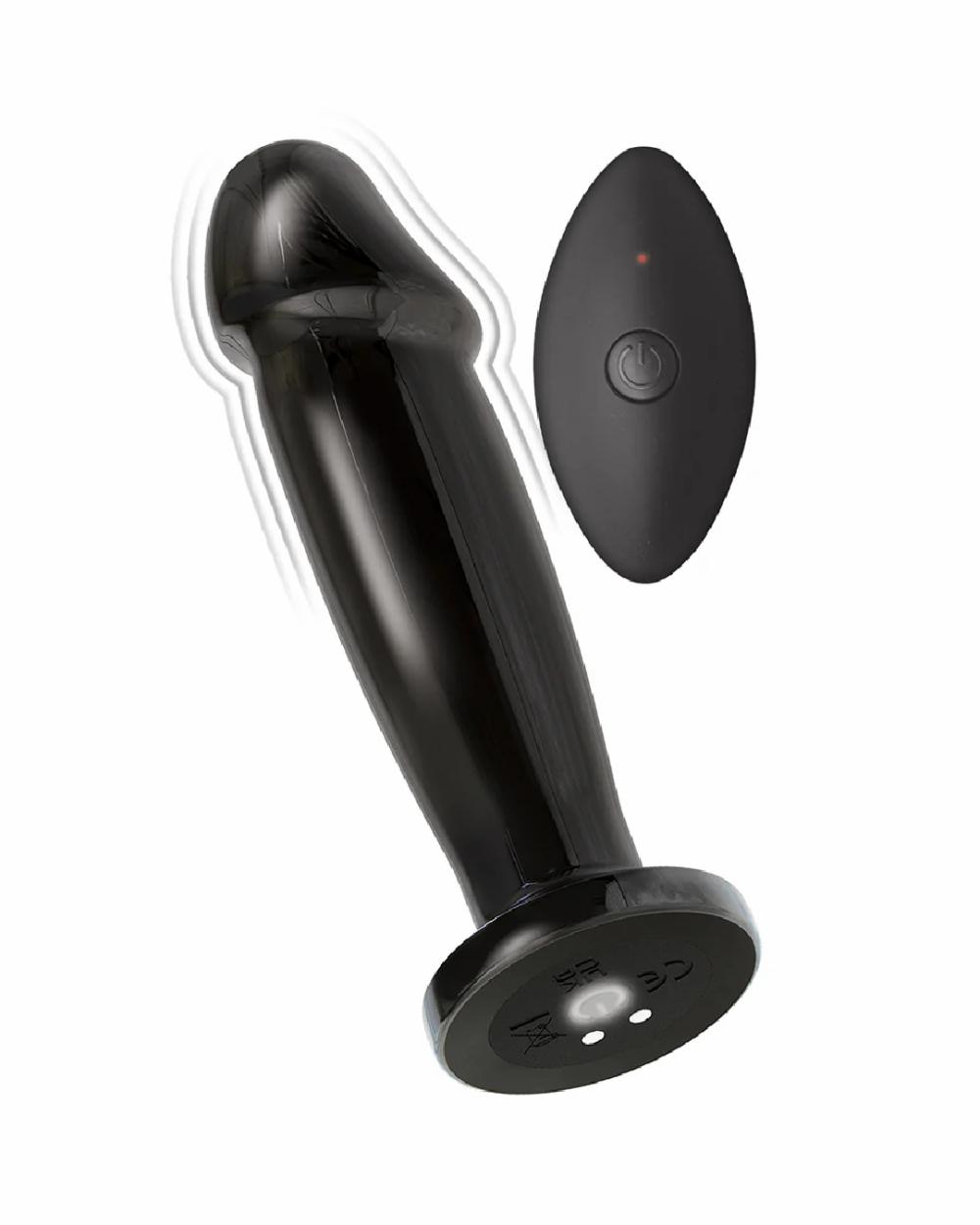 Anal Toys | Ass-Sation Vibrating Black Metal Butt Plug With Remote Control Anal Toys Anal Toys