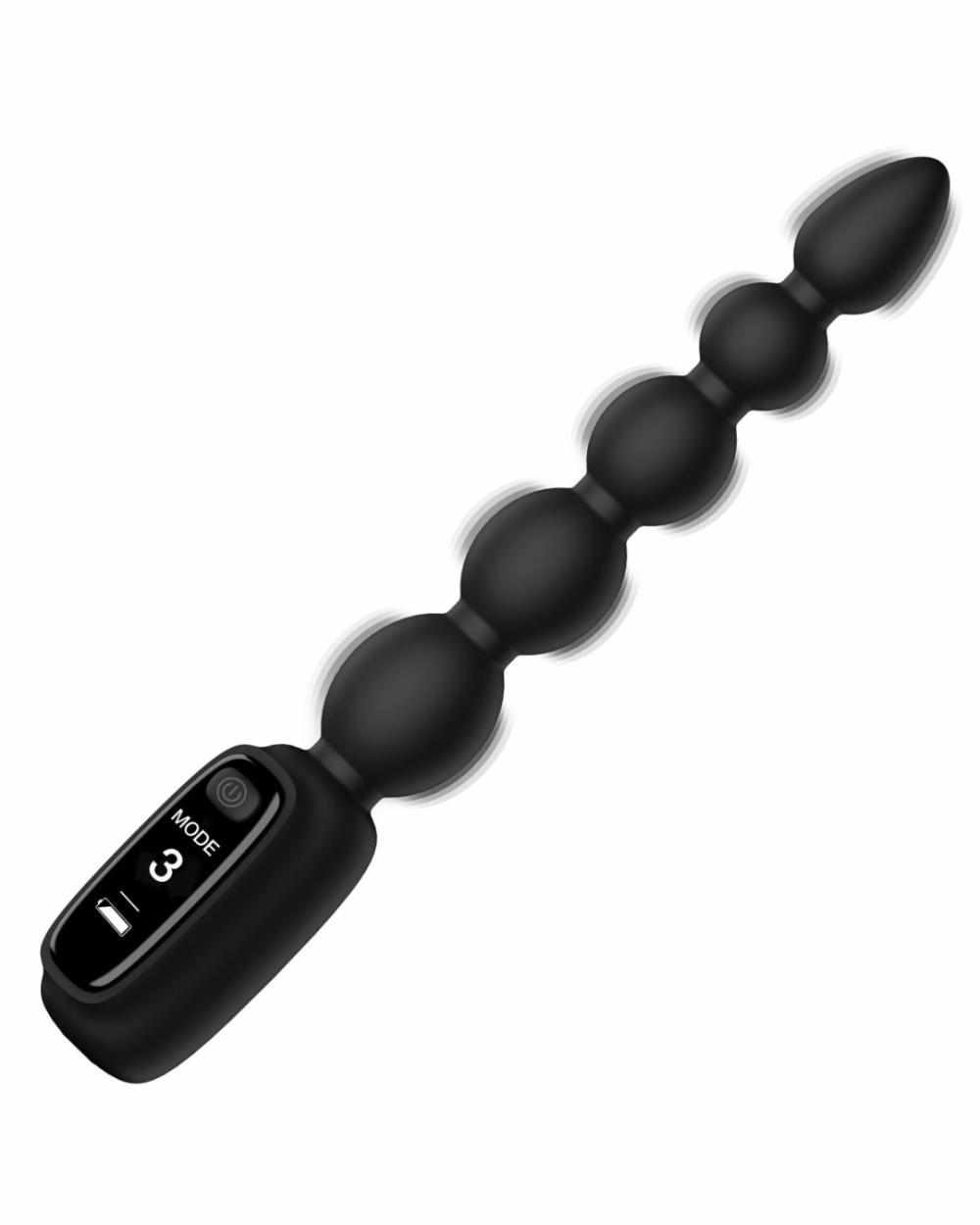 Anal Toys | Bang! Silicone Vibrating Anal Beads With Digital Display – Black Anal Toys Anal Toys