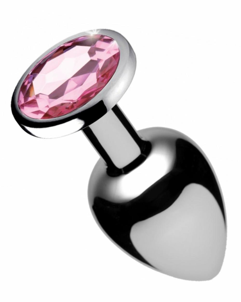 Anal Toys | Booty Sparks Pink Gem Aluminum Butt Plug Anal Toys Anal Toys