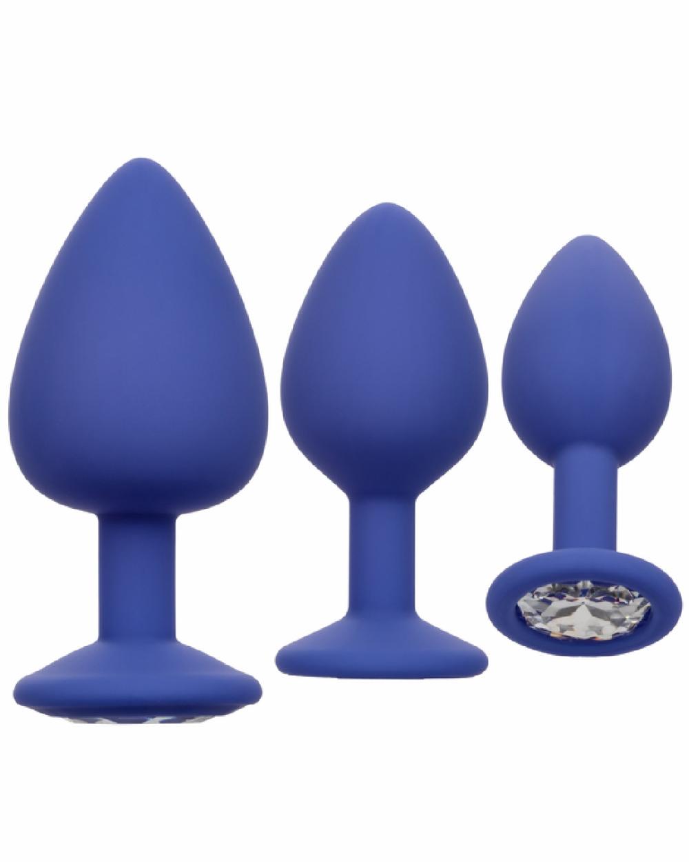 Anal Toys | Cheeky Gems 3 Piece Silicone Butt Plug With Gemstone Set – Purple Anal Toys Anal Toys