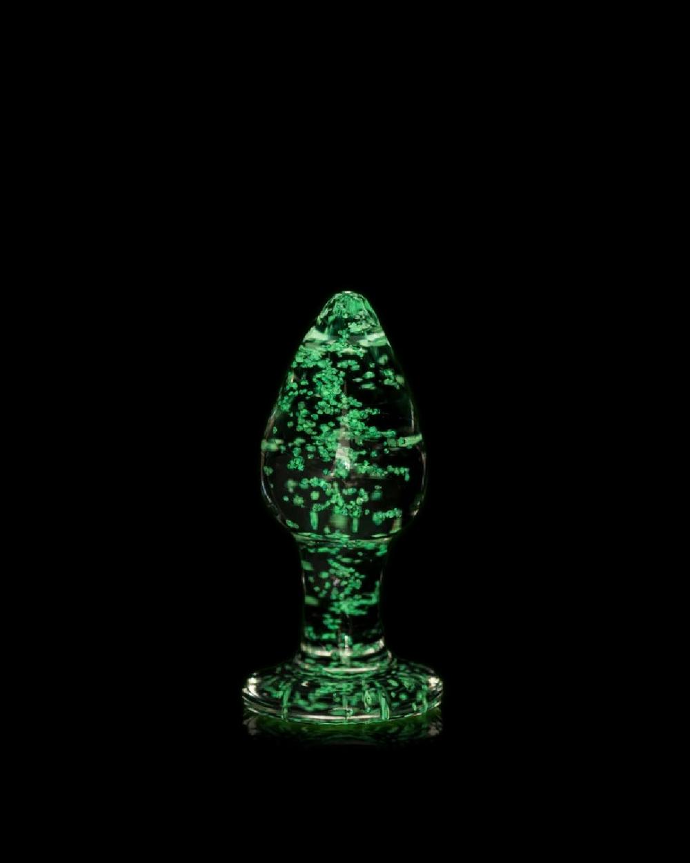 Anal Toys | Glow In The Dark Glass Anal Plug – Large Anal Toys Anal Toys