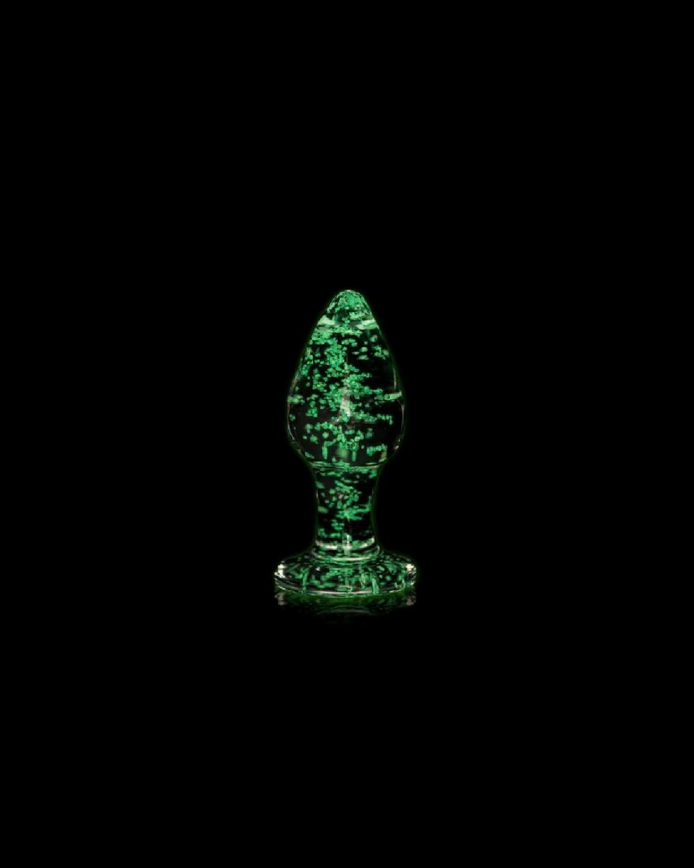 Anal Toys | Glow In The Dark Glass Anal Plug – Medium Anal Toys Anal Toys