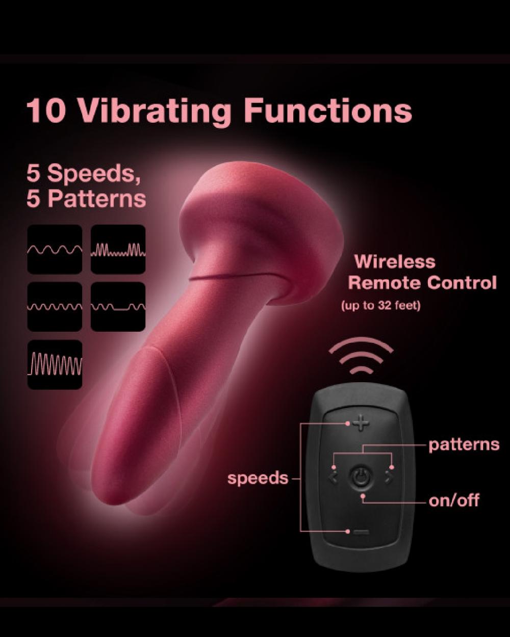 Anal Toys | Matrix Rimming Vibrating Gyrating Butt Plug With Remote – Red Anal Toys Anal Toys