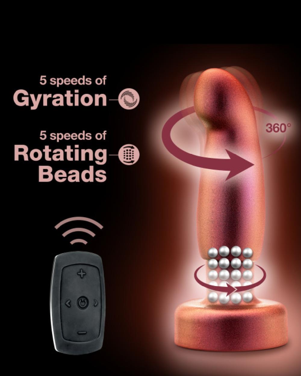 Anal Toys | Matrix Rimming Vibrating Gyrating Prostate Butt Plug With Remote – Copper Anal Toys Anal Toys