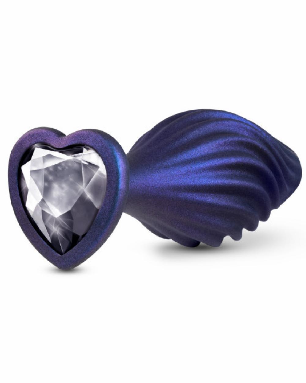 Anal Toys | Matrix Swirl Bling Butt Plug With Sparkly Heart Base Anal Toys Anal Toys