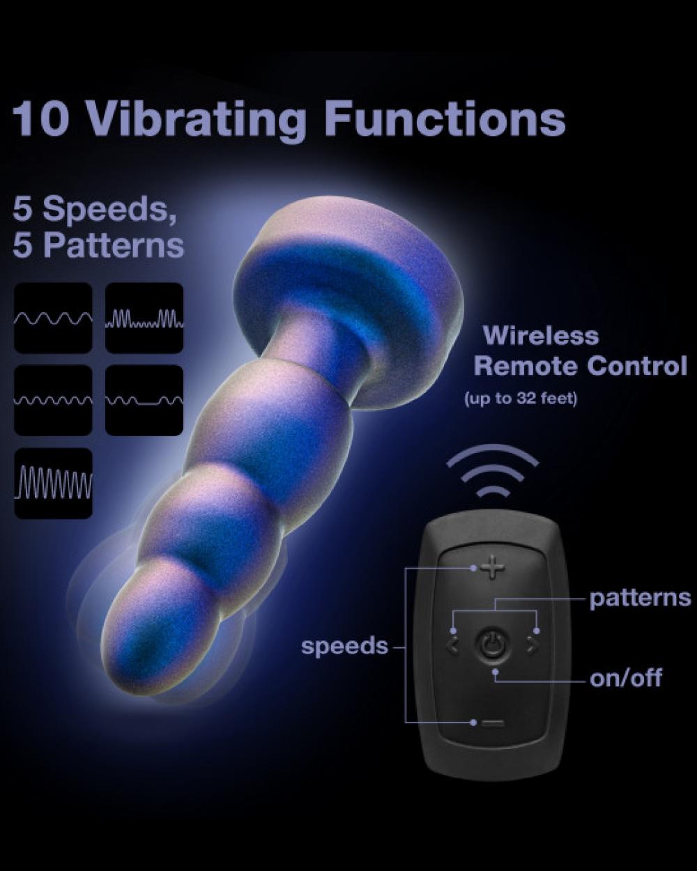 Anal Toys | Matrix Vibrating Gyrating Rimming Butt Plug With Remote – Blue Anal Toys Anal Toys