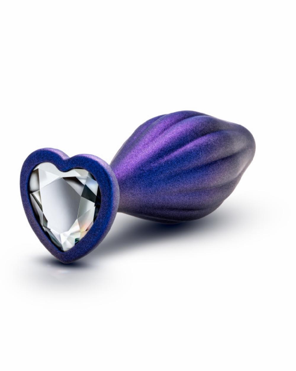 Anal Toys | Matrix Wavy Bling Plug With Sparkly Heart Base Anal Toys Anal Toys