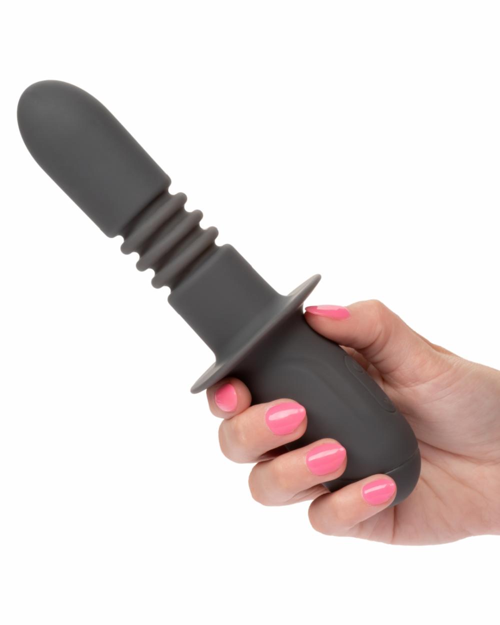 Anal Toys | Ramrod Thrusting Vibrating Silicone Dildo With Handle Anal Toys Anal Toys