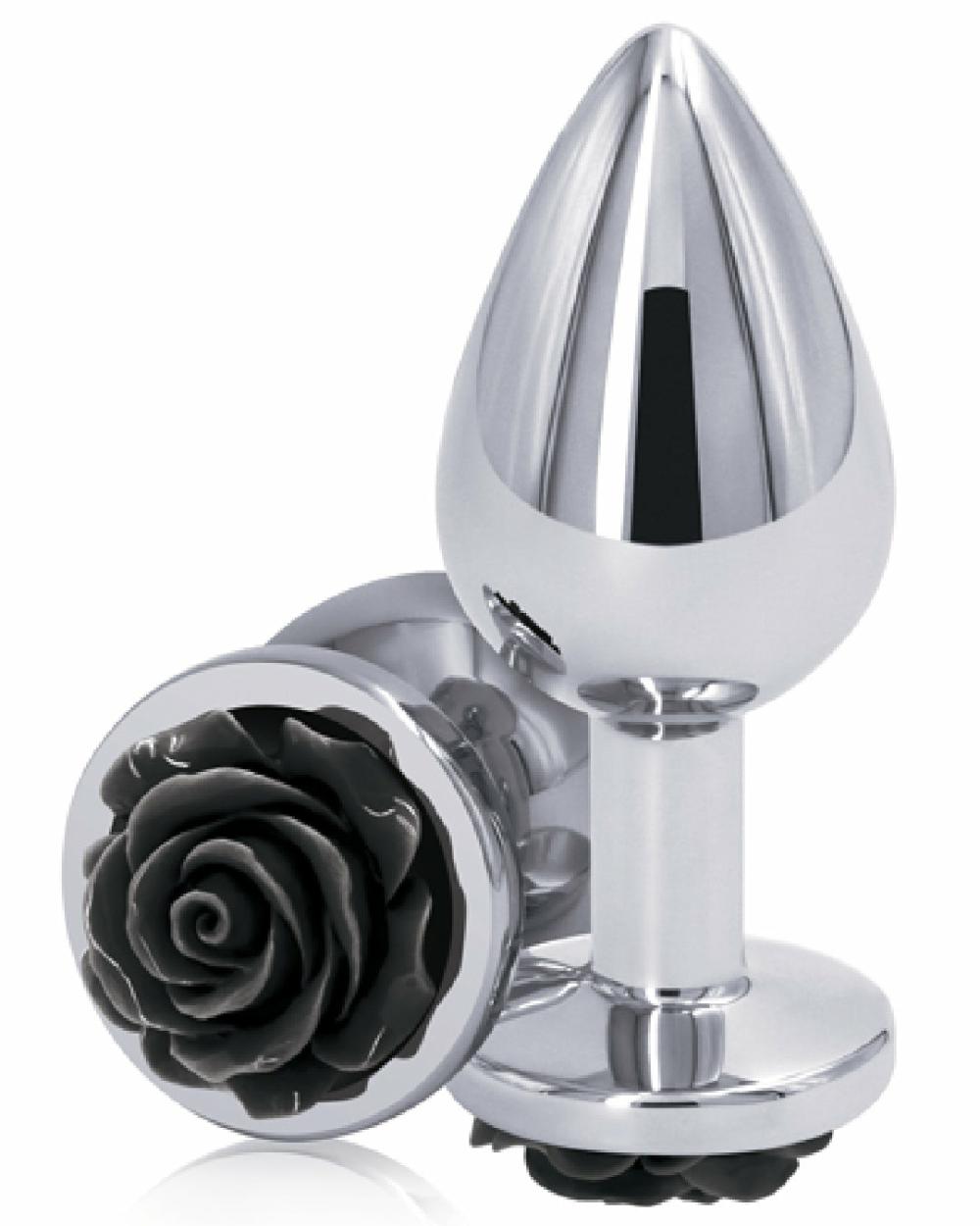 Anal Toys | Rear Assets Black Rose Metal Anal Plug – Medium Anal Toys Anal Toys