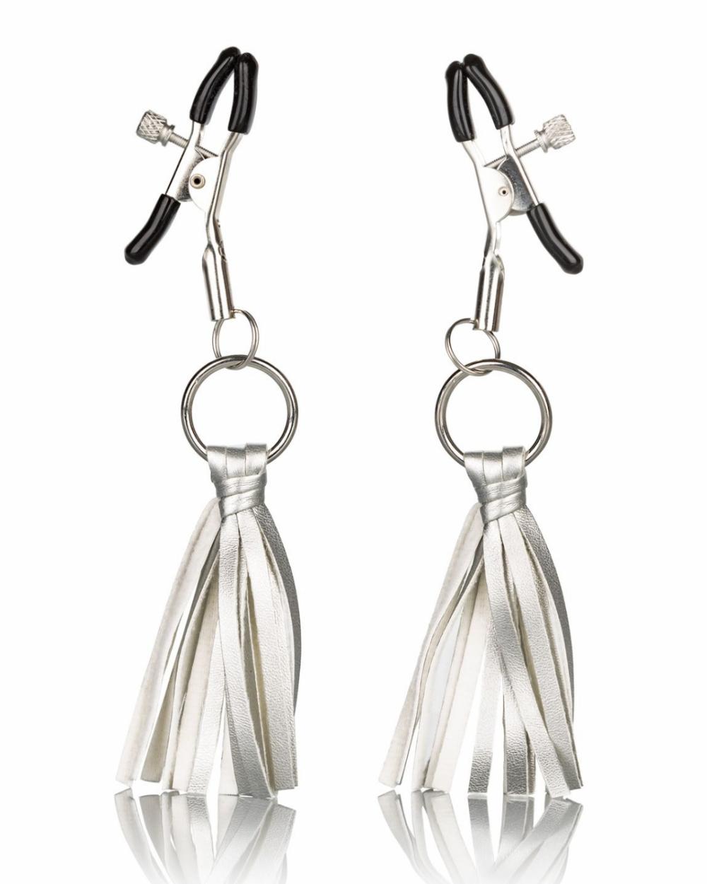 Bondage | Nipple Play Playful Tassels Nipple Clamps – Silver Bondage Bondage