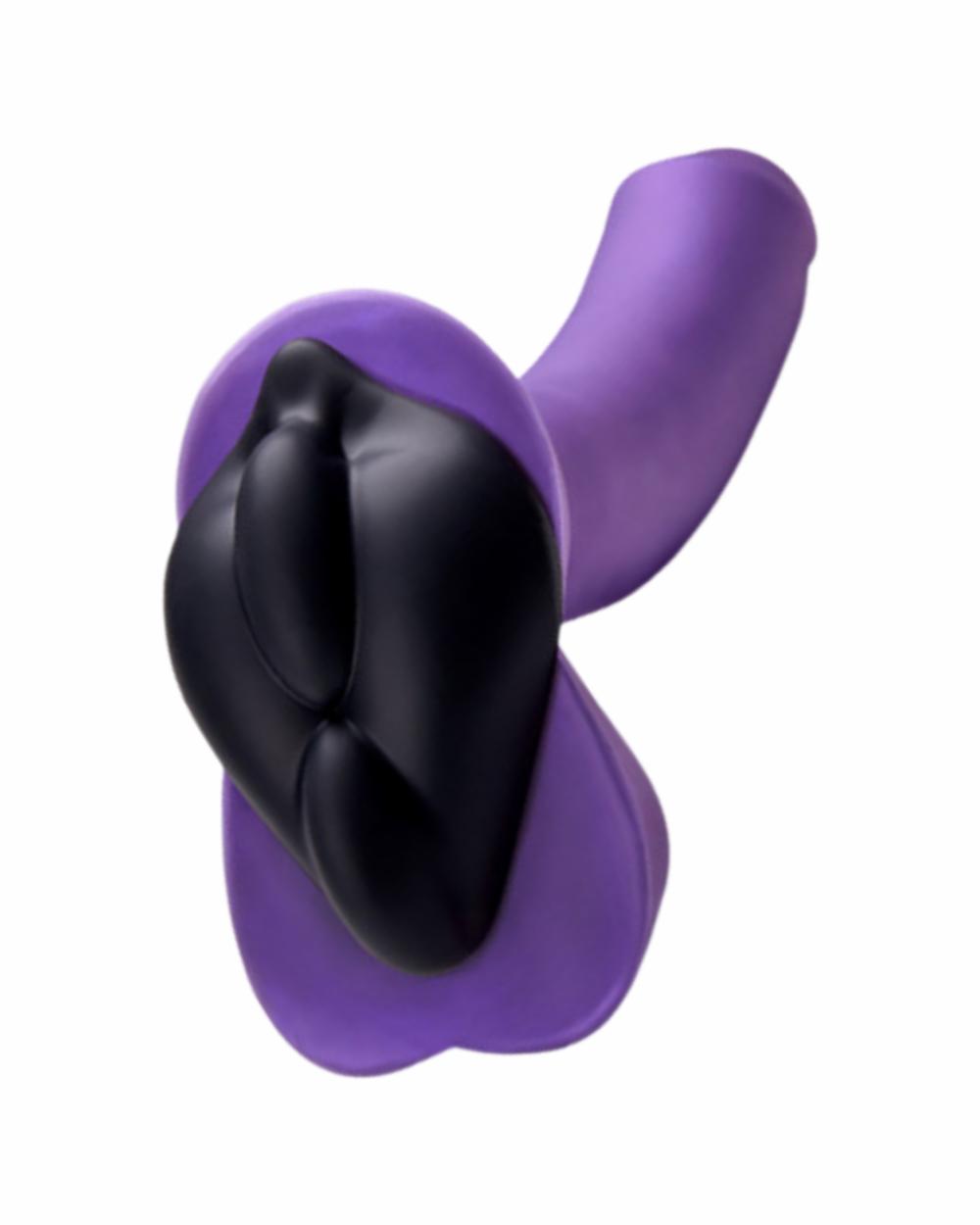 Dildos | B.Cush Textured Universal Dildo Base For Harness Play – Black Dildos Dildos