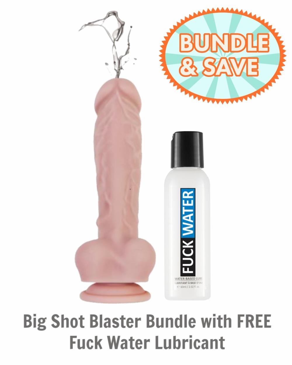 Dildos | Big Shot Blaster Bundle With Free Fuck Water Lubricant – Vanilla Dildos Dildos