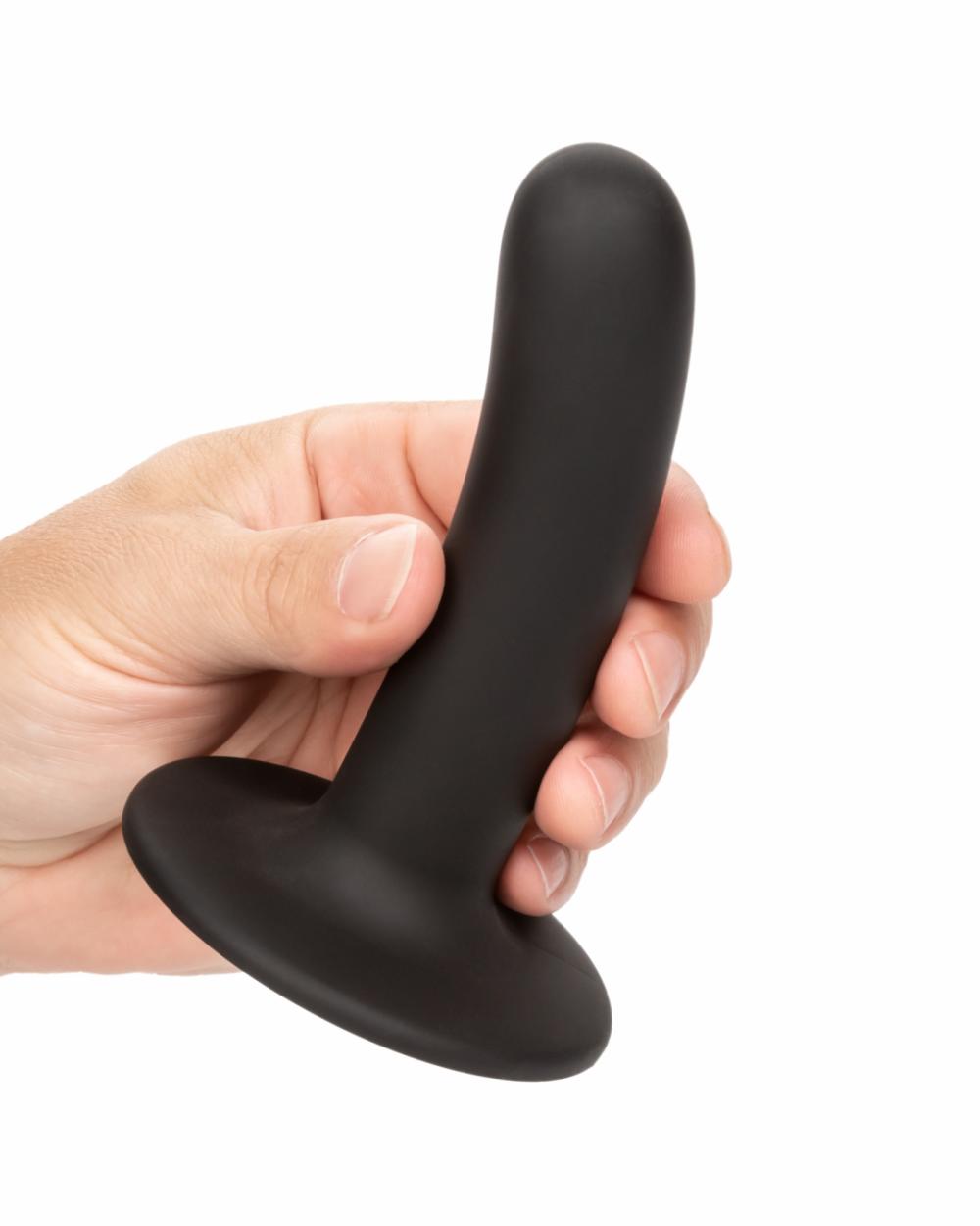 Dildos | Boundless 4.75 Inch Smooth Black Silicone Dildo Dildos Dildos