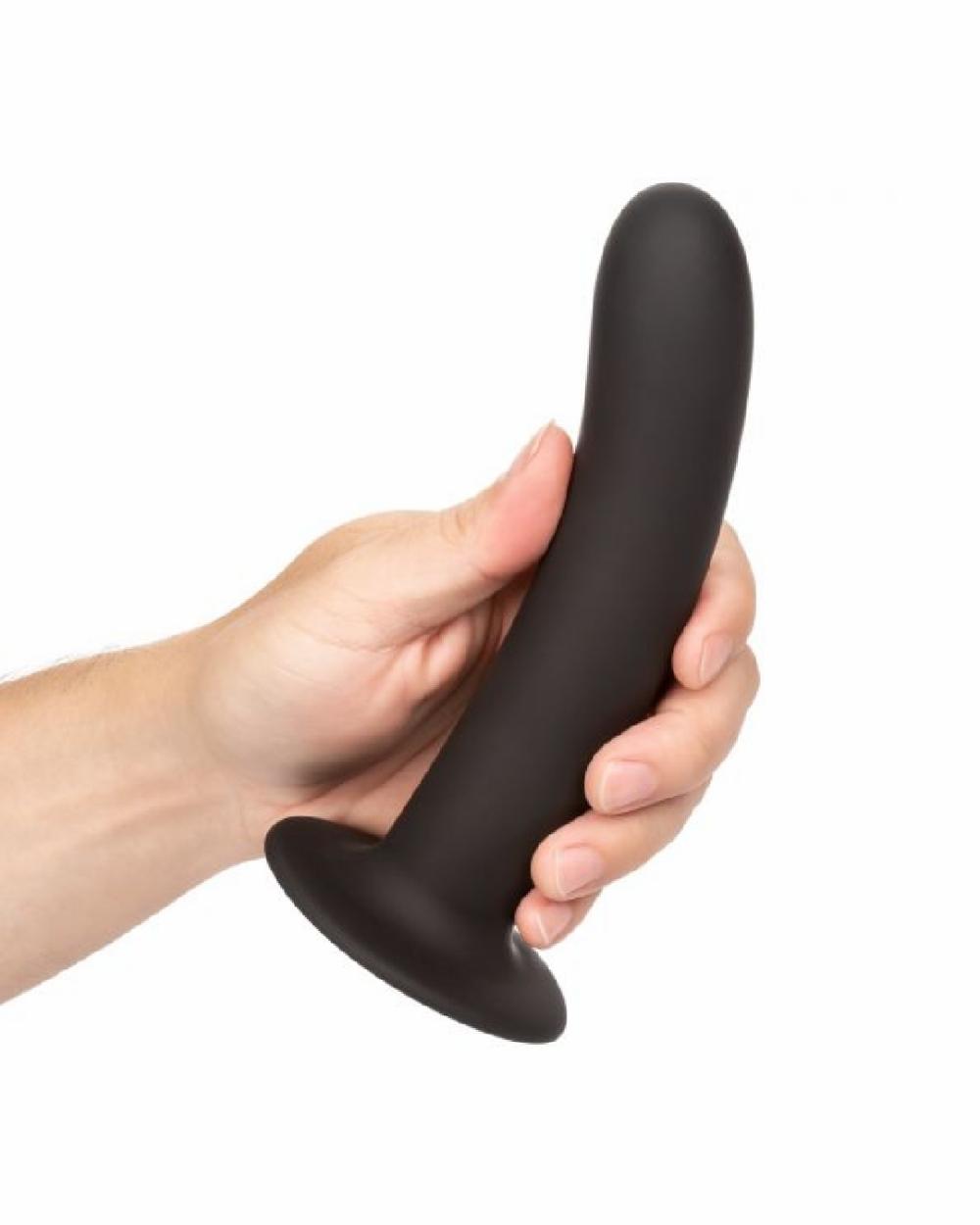 Dildos | Boundless 7 Inch Smooth Black Silicone Dildo Dildos Dildos