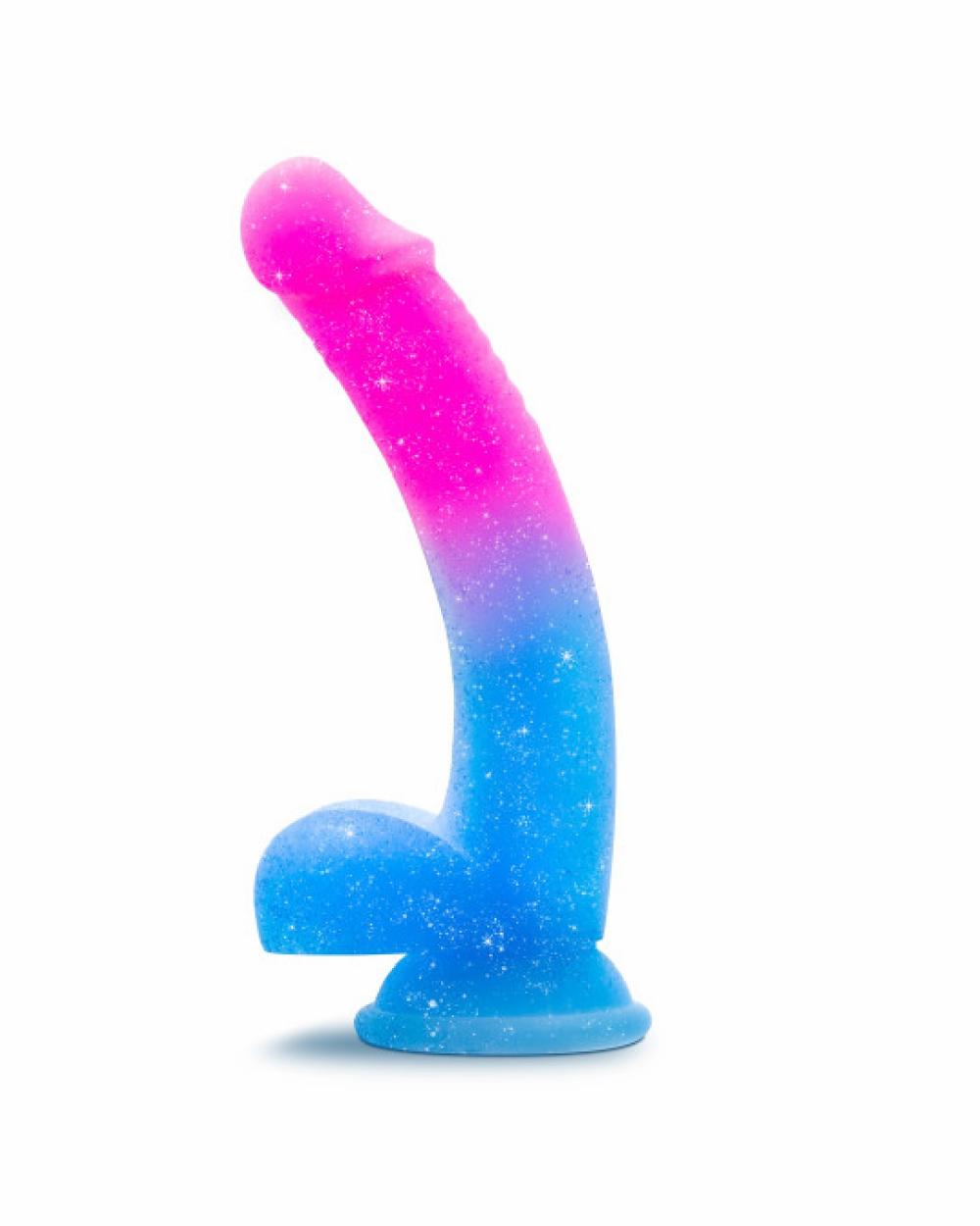 Dildos | Chasing Sunsets Ombre Sparkle Long Slim Silicone Dildo – Pink & Blue Dildos Dildos