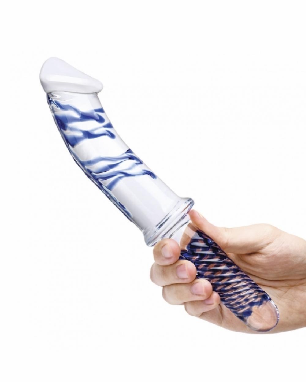 Dildos | Glas Realistic Double Ended 11 Inch Glass Dildo With Handle Dildos Dildos