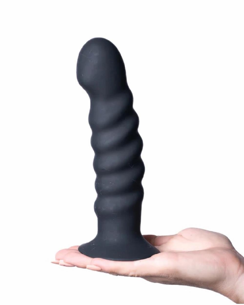 Dildos | Kendall Firm Silicone 8 Inch Ribbed Dildo – Black Dildos Dildos