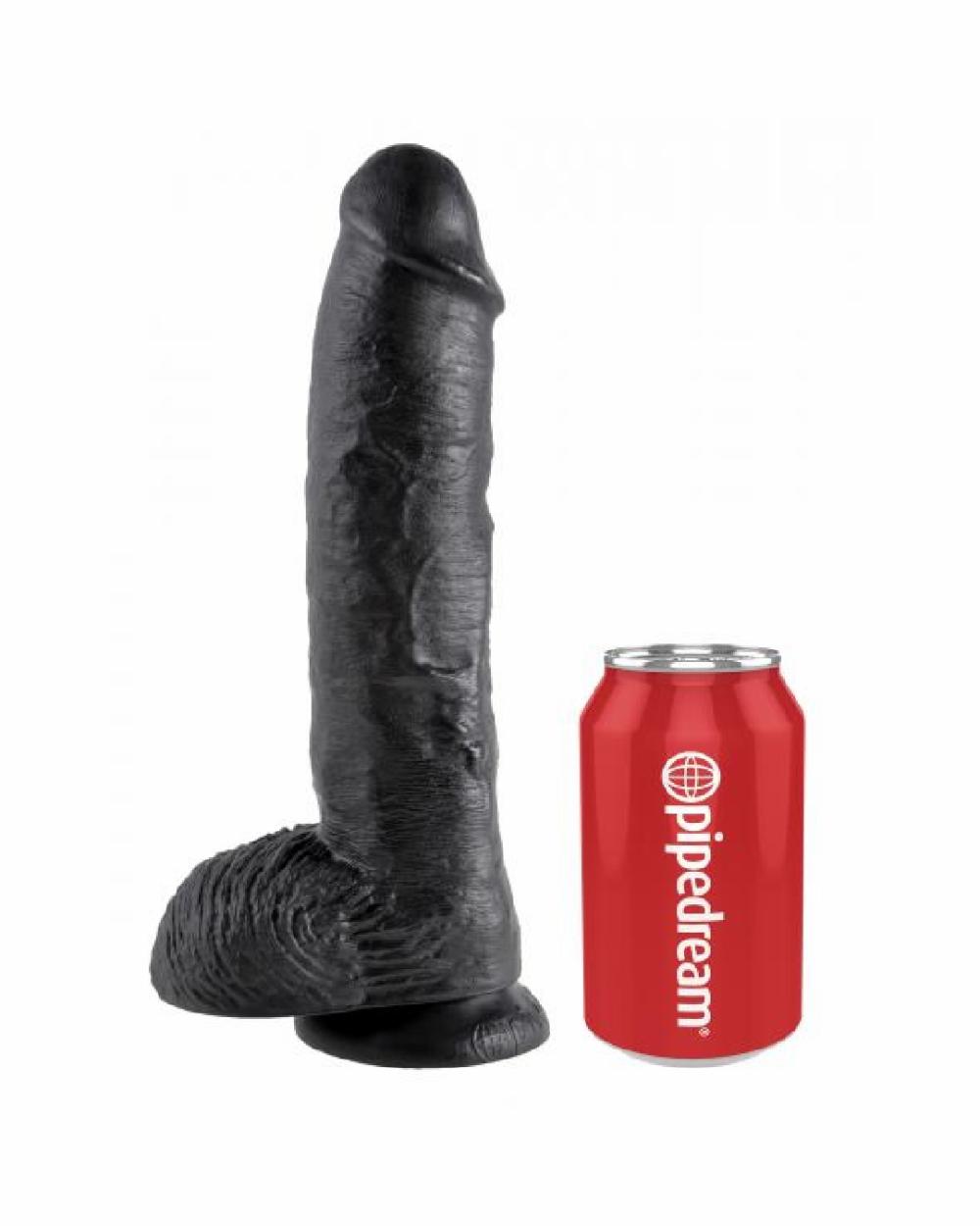 Dildos | King Cock 10 Inch Suction Cup Dildo With Balls – Black Dildos Dildos