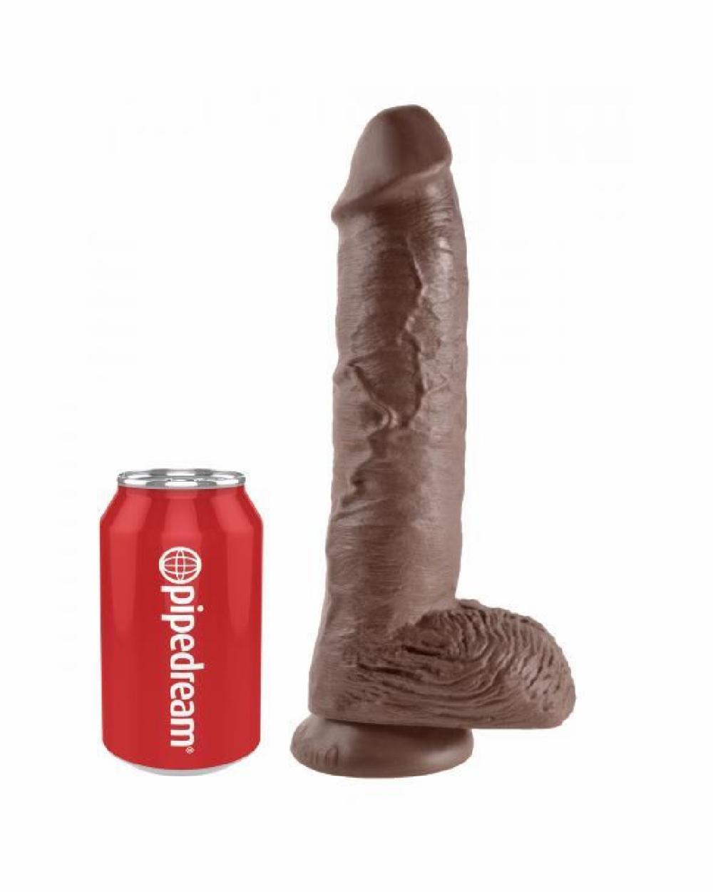 Dildos | King Cock 10 Inch Suction Cup Dildo With Balls – Chocolate Dildos Dildos