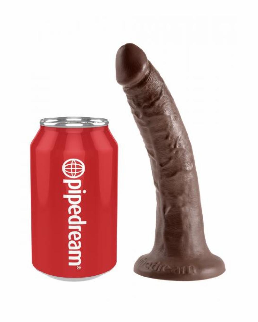 Dildos | King Cock 7 Inch Suction Cup Dildo – Chocolate Dildos Dildos