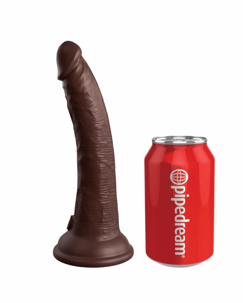 Dildos | King Cock Elite 7" Silicone Dual Density Dildo – Chocolate Dildos Dildos