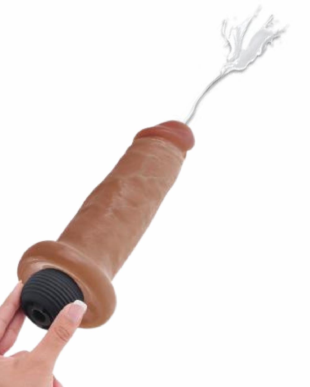 Dildos | King Cock Realistic Squirting 7 Inch Dildo – Caramel Dildos Dildos