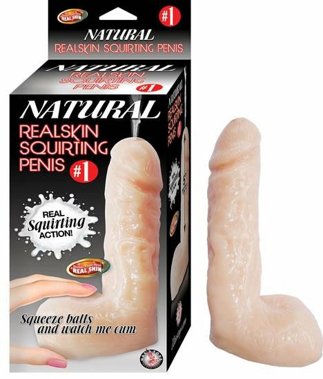 Dildos | Natural Realskin Squirting Dildo – 6 Inch – Vanilla Dildos Dildos