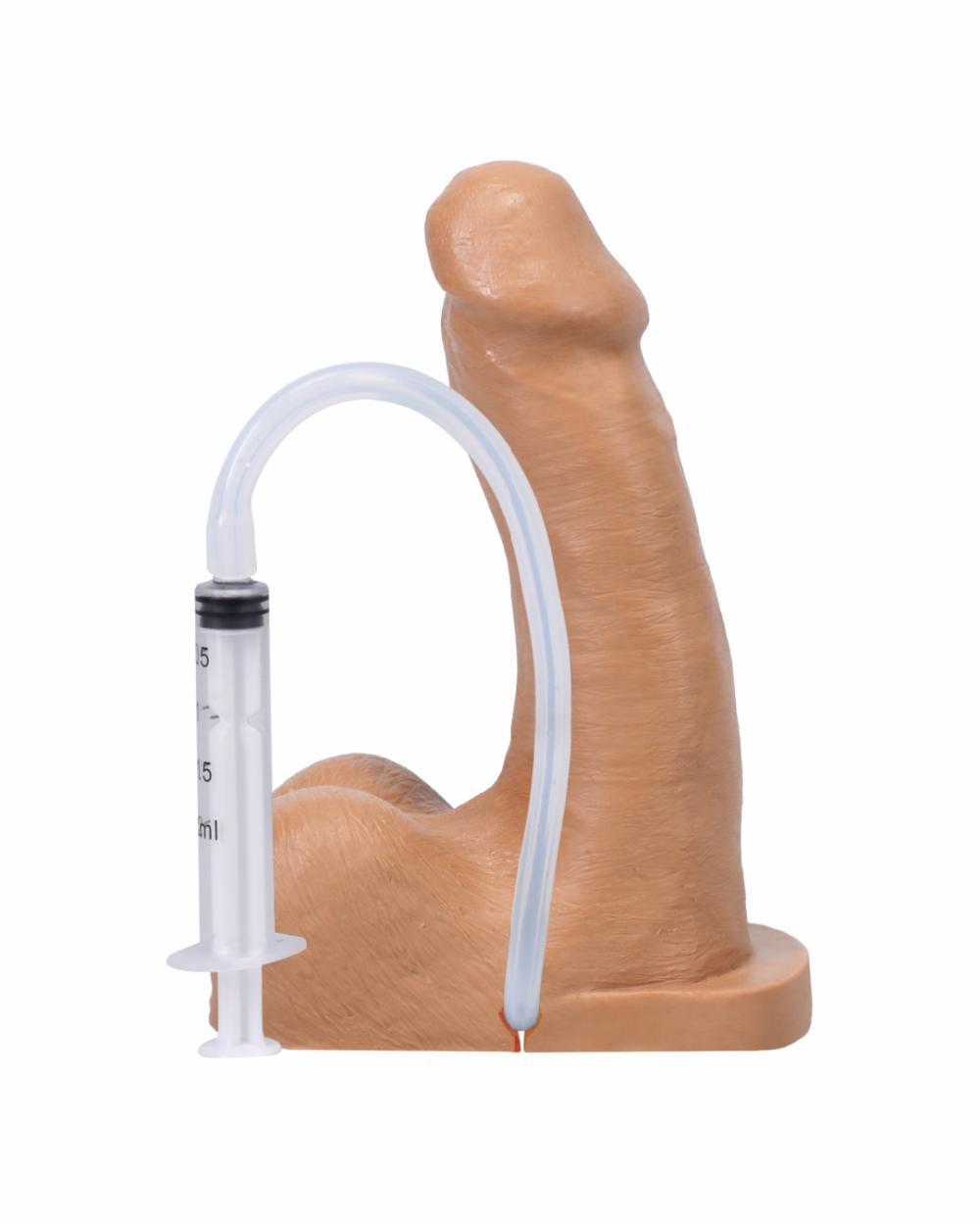 Dildos | Pop N’ Play Silicone Squirting Packer Dildo – Caramel Dildos Dildos