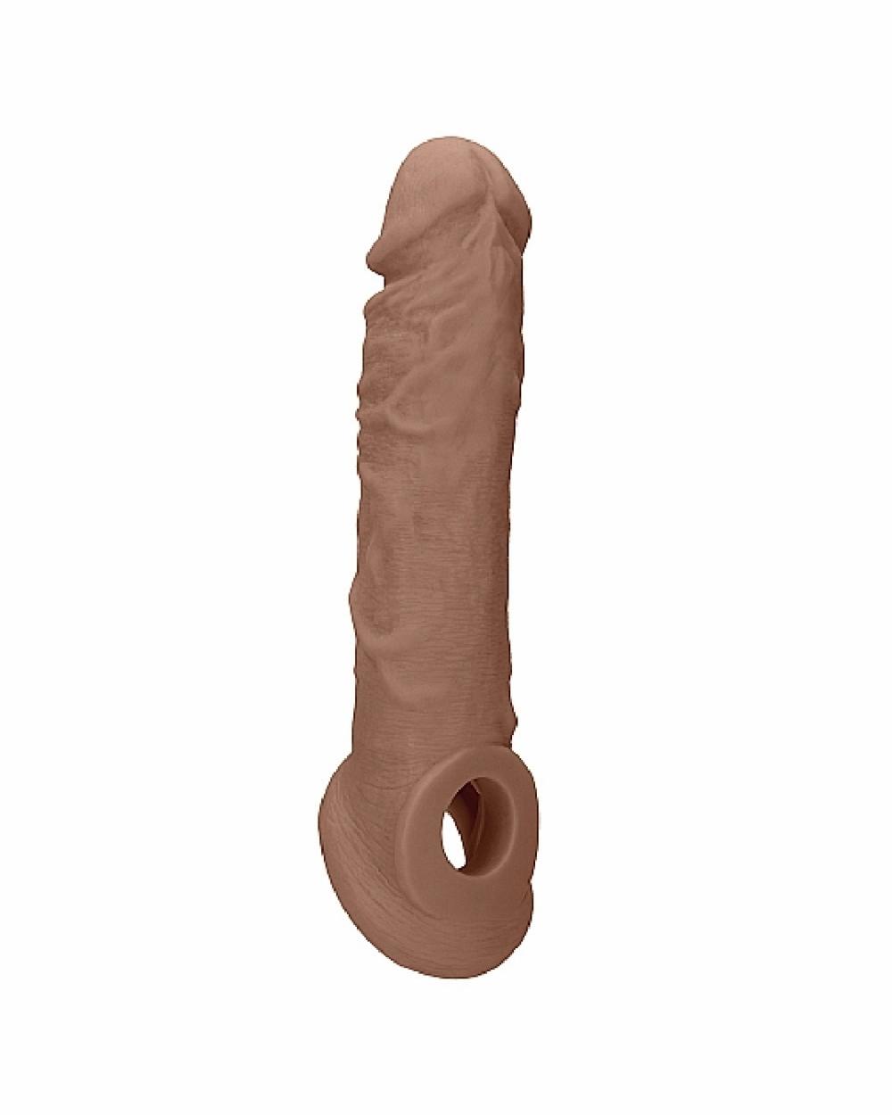 Dildos | Realrock 8 Inch Penis Extender Sleeve With Ball Strap – Caramel Dildos Dildos