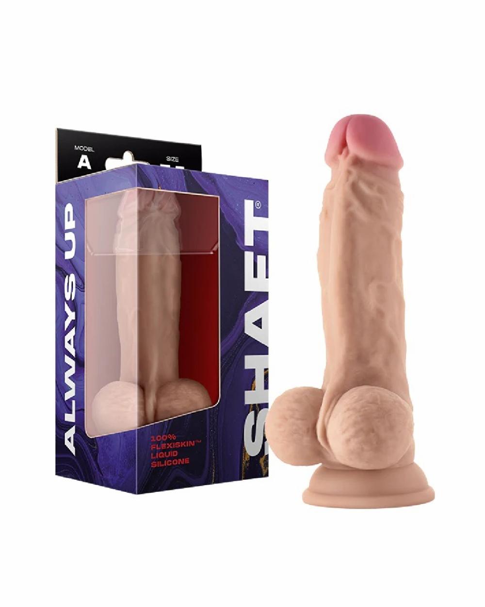 Dildos | Shaft 7.5 Inch Flexskin Silicone Dildo With Balls – Vanilla Dildos Dildos