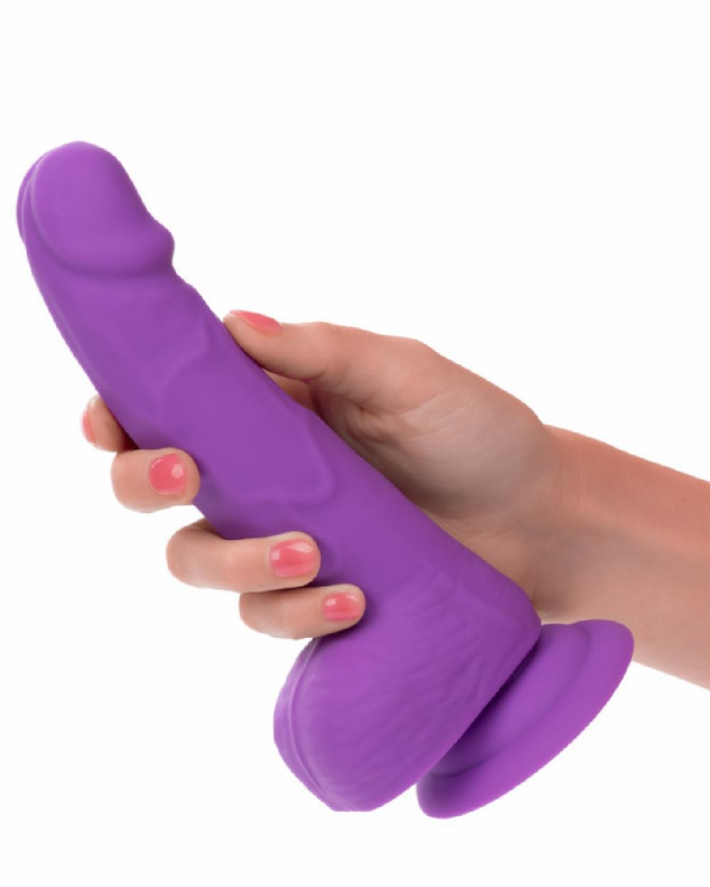 Dildos | Silicone Stud 8 Inch Suction Cup Dildo –  Purple Dildos Dildos