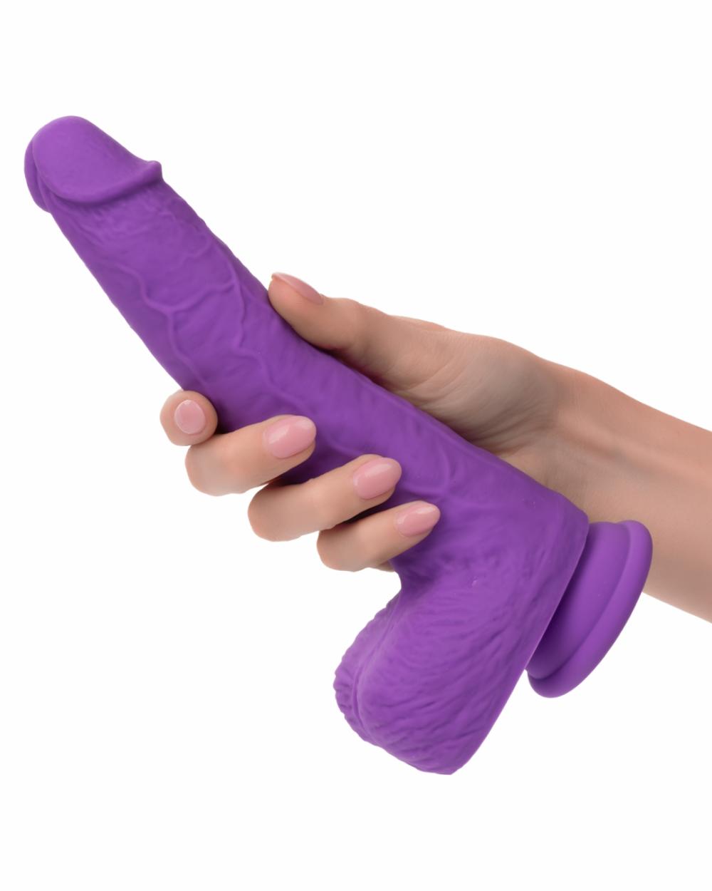 Dildos | Silicone Stud Gyrating & Thrusting 9.5 Inch Purple Dildo Dildos Dildos