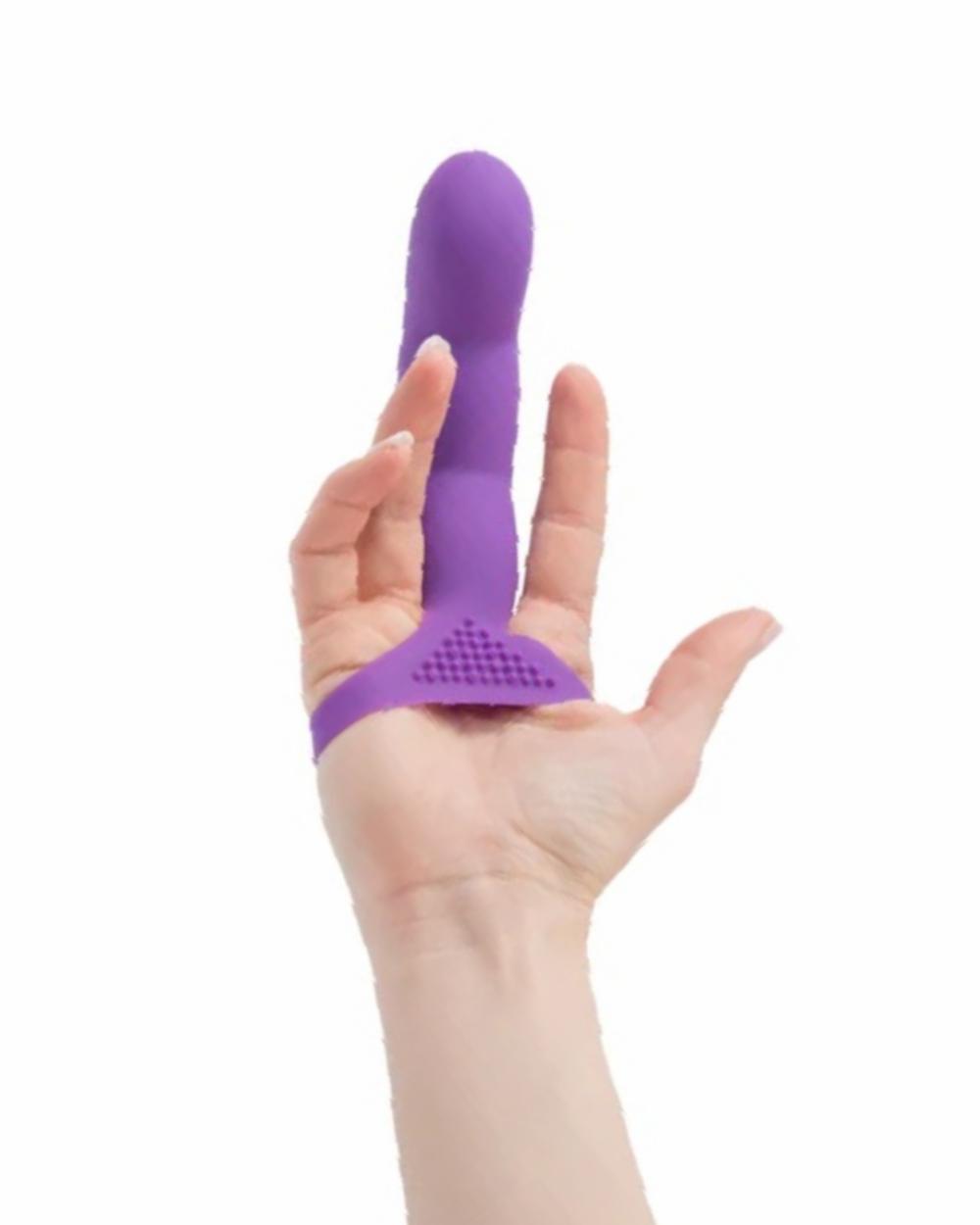 Dildos | Simple And True Silicone G-Spot Finger Extender – Purple Dildos Dildos