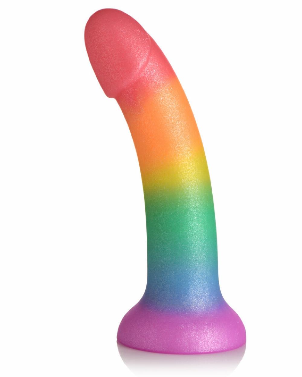 Dildos | Simply Sweet 6.5 Inch Flexible Silicone Rainbow Dildo Dildos Dildos