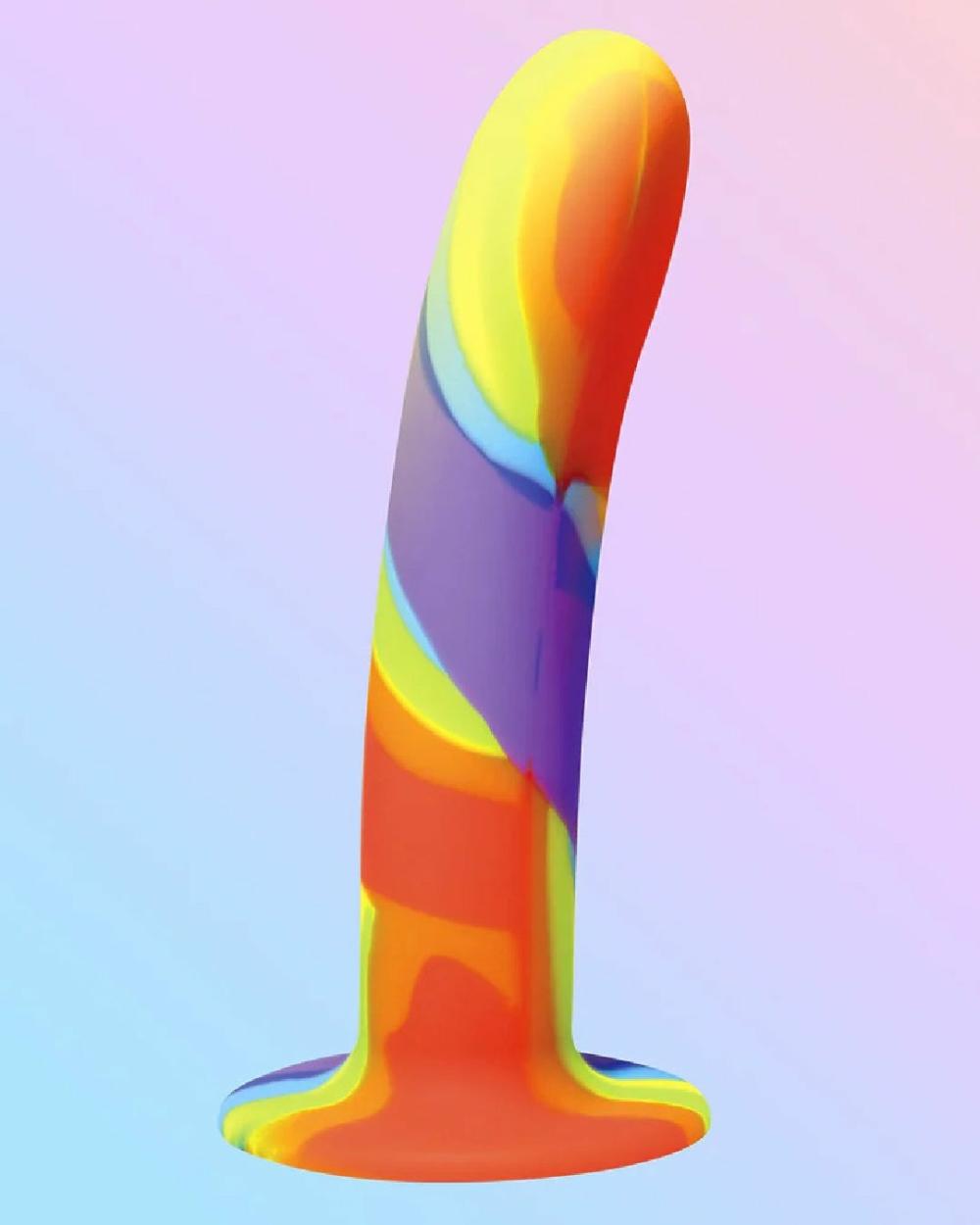 Dildos | Simply Sweet 7" Rainbow Silicone Dildo Dildos Dildos