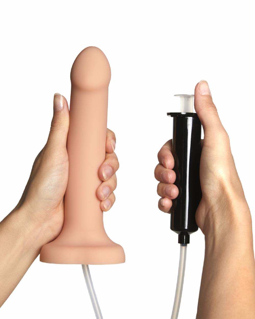 Dildos | Strap-On-Me 5.7 Inch Silicone Squirting Cum Dildo – Vanilla Dildos Dildos