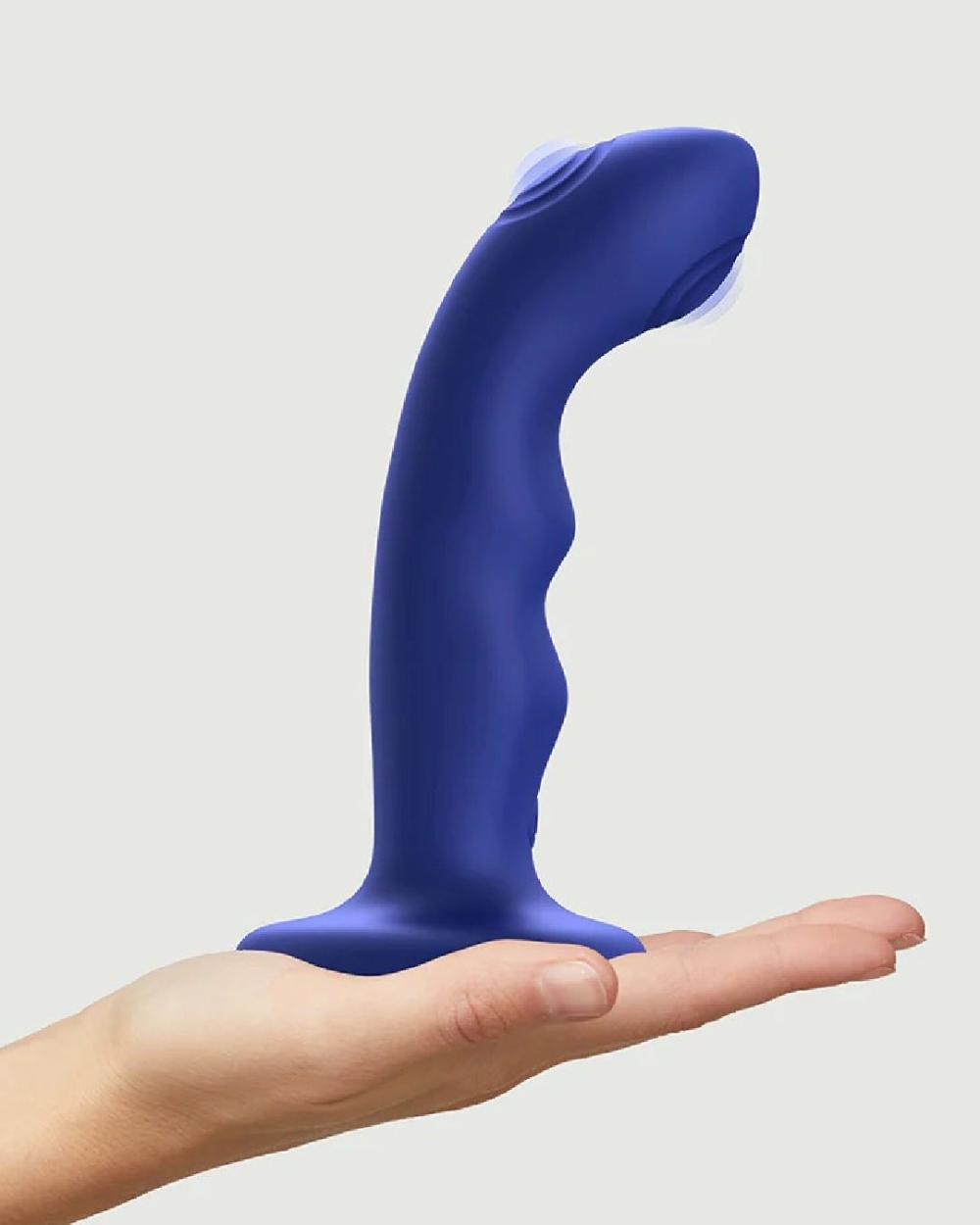 Dildos | Strap On Me G-Spot Tapping Silicone Dildo – Blue Dildos Dildos