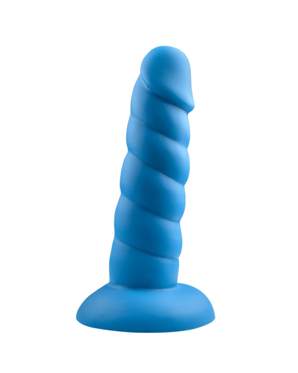 Dildos | Suga Daddy 5.5 Inch Swirled Blue Silicone Dildo Dildos Dildos