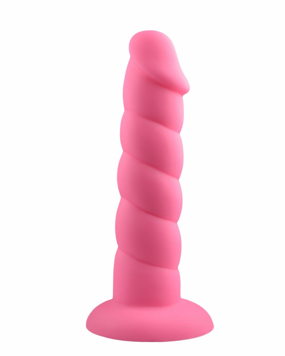 Dildos | Suga Daddy 8 Inch Swirled Pink Silicone Dildo Dildos Dildos