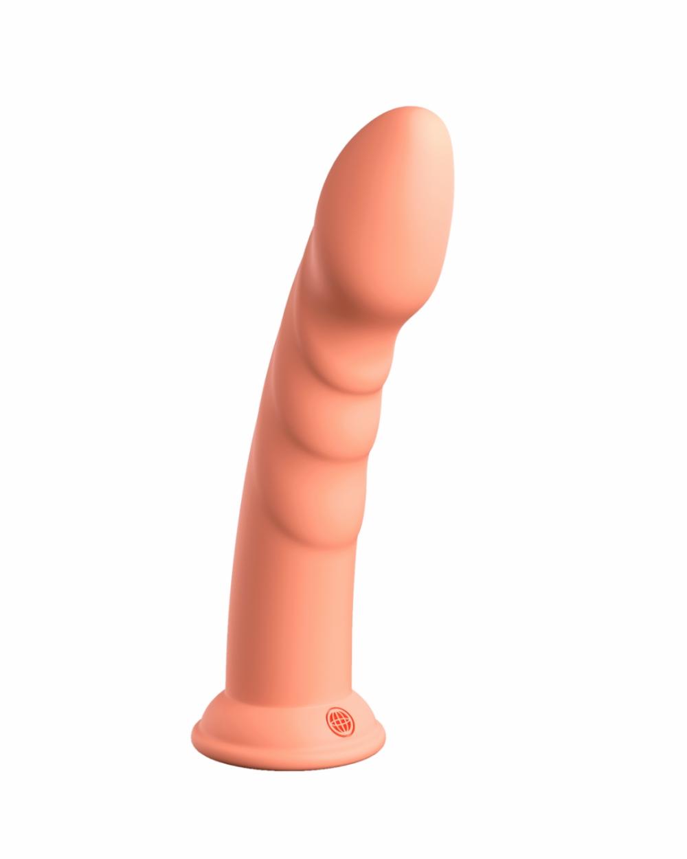 Dildos | Super Eight Long, Thick, Ribbed 8 Inch Silicone Dildo – Peach Dildos Dildos