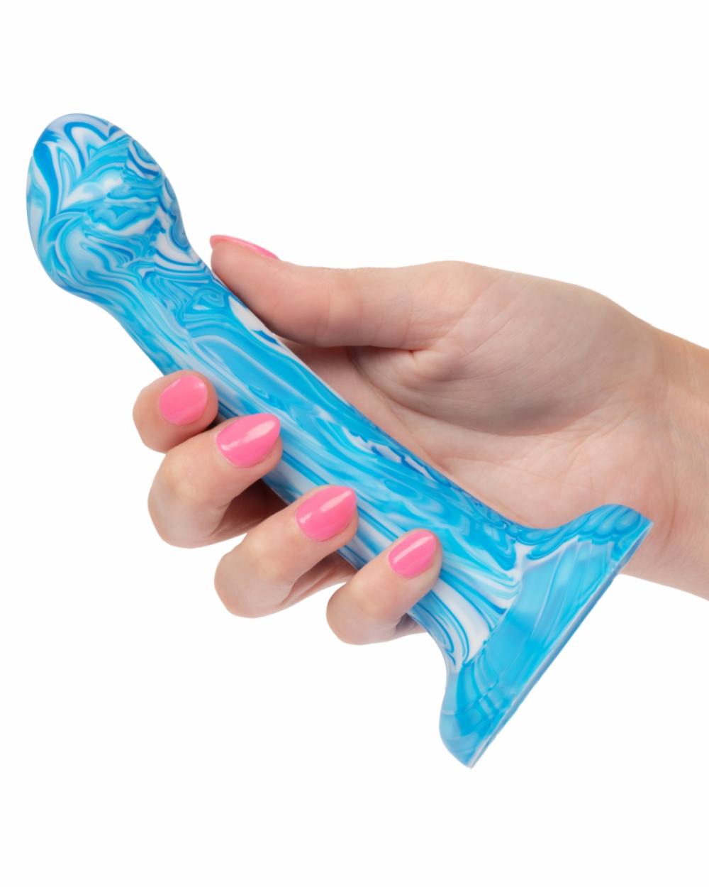 Dildos | Twisted Love Bulb Tip 6 Inch Beginner Silicone Dildo – Blue Dildos Dildos