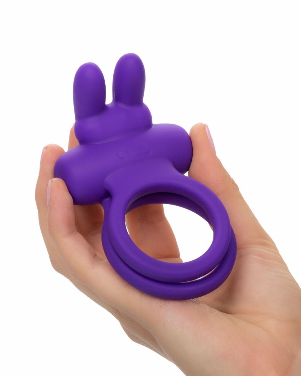 For Couples | Dual Rockin Purple Rabbit Vibrating Couples Cock Ring For Couples For Couples