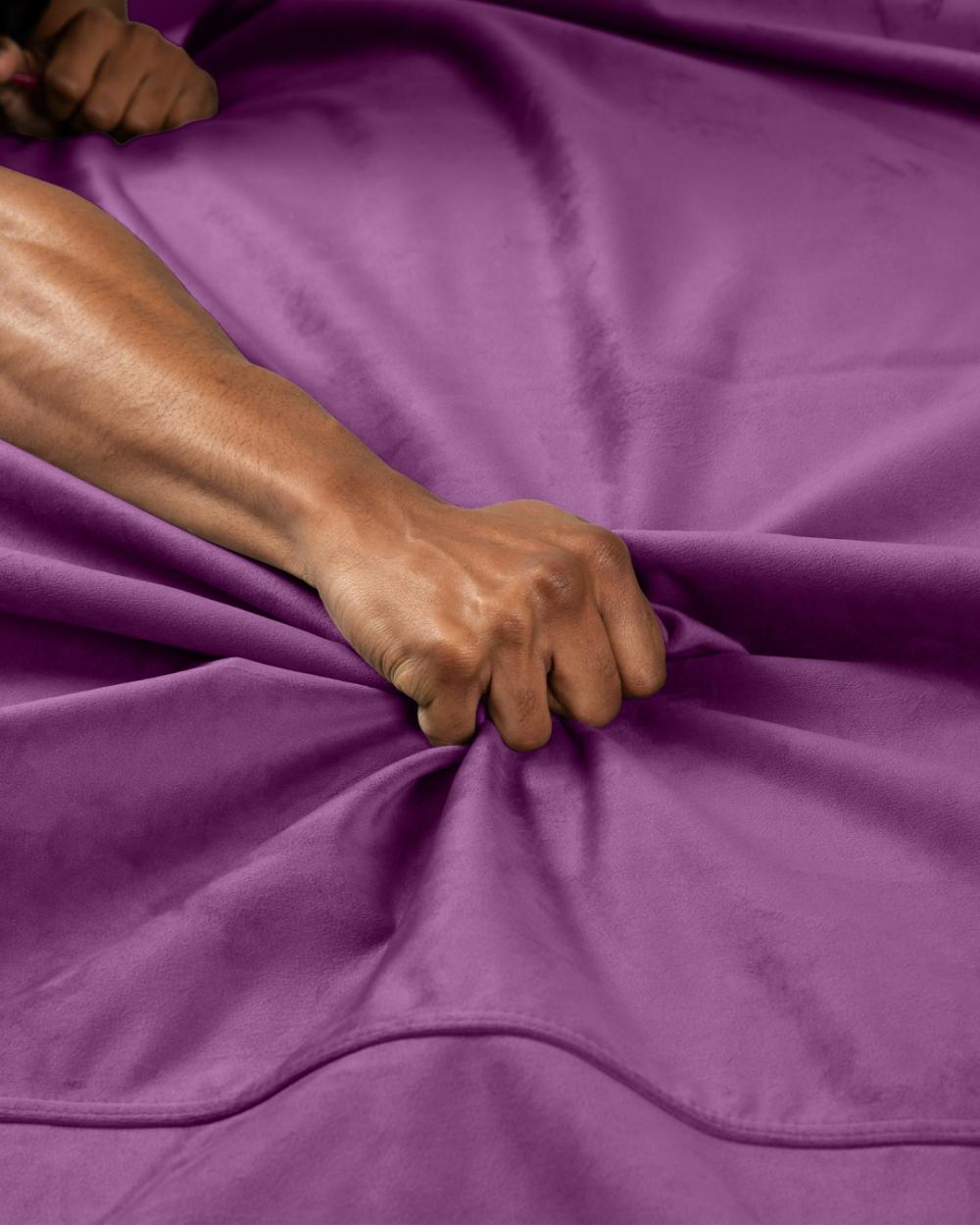 For Couples | Fascinator Throw Velvety Purple Waterproof Sex Blanket For Couples For Couples