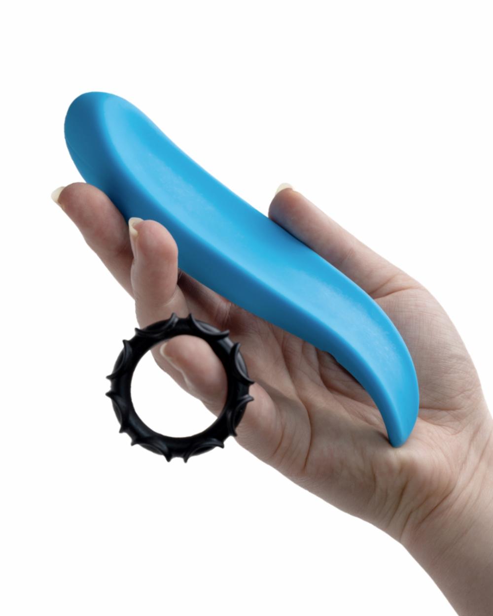 For Couples | Luvslide Vibrating Penis Enhancer For Couples (With Remote) – Blue For Couples For Couples