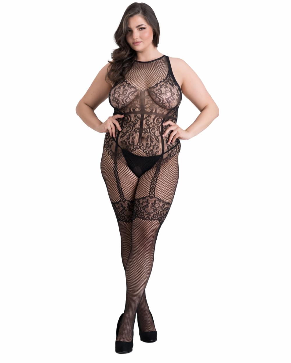 Lingerie | Fifty Shades Of Grey Captivate Crotchless Lacy Body Stocking – Curve Size 22-26 Lingerie Lingerie