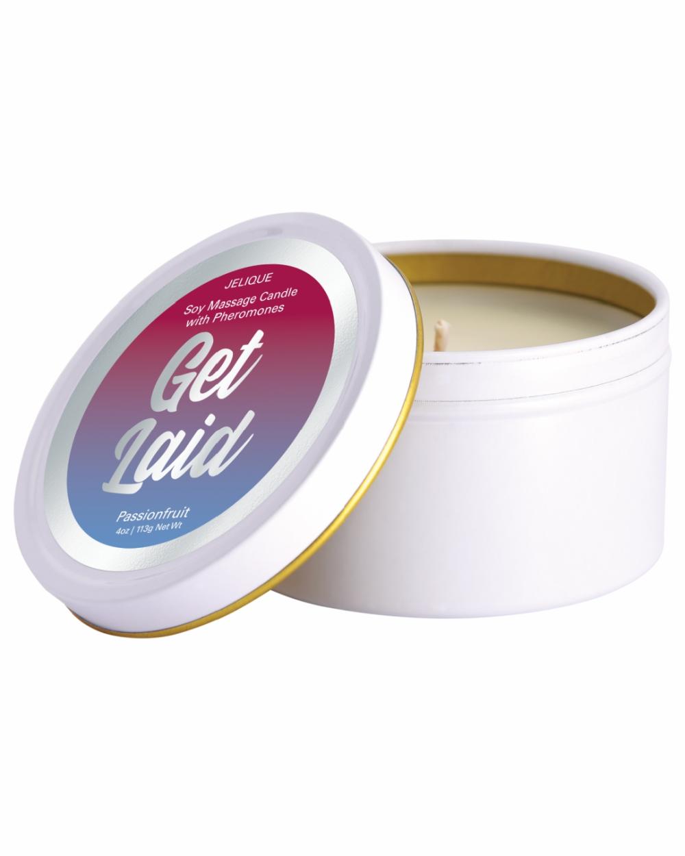 Lubes & Body | Get Laid Pheromone Massage Candle – Passion Fruit Scent Lubes & Body Lubes & Body