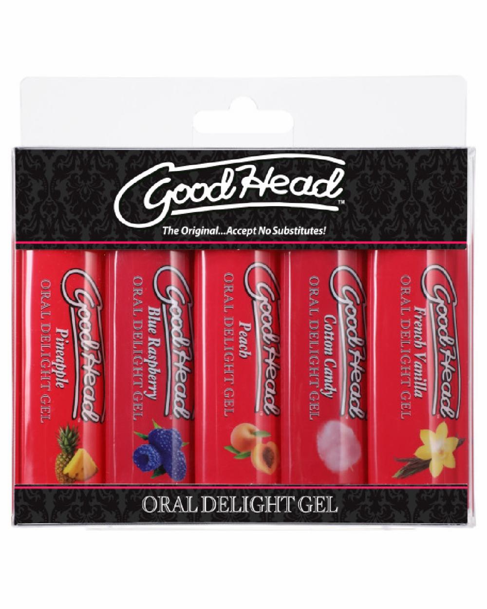 Lubes & Body | Goodhead Oral Delight Gel Assorted Flavor 5-Pack For Oral Sex Lubes & Body Lubes & Body