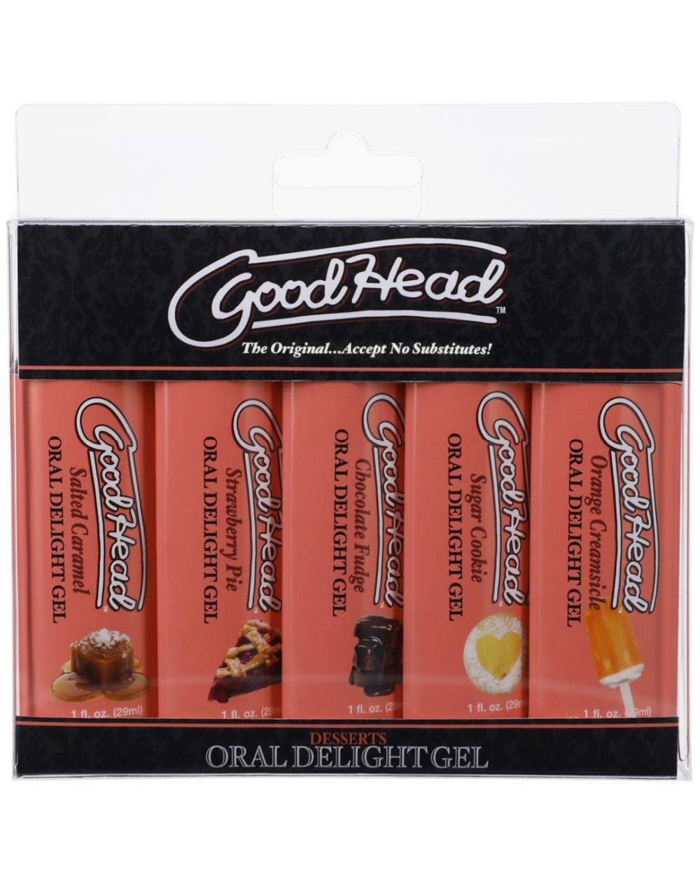 Lubes & Body | Goodhead Oral Delight Gel Dessert Flavors 5-Pack For Oral Sex Lubes & Body Lubes & Body