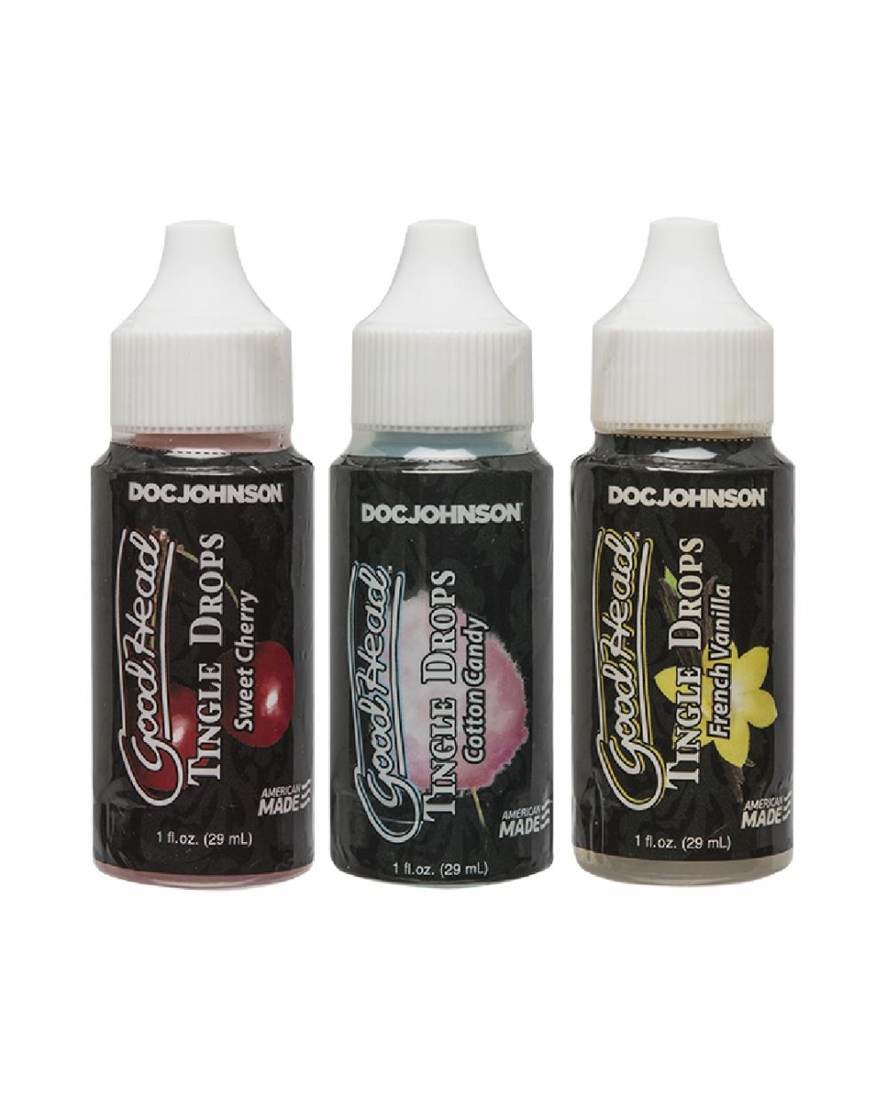 Lubes & Body | Goodhead Tingle Drops 3-Pack French Vanilla, Cotton Candy, Sweet Cherry Lubes & Body Lubes & Body